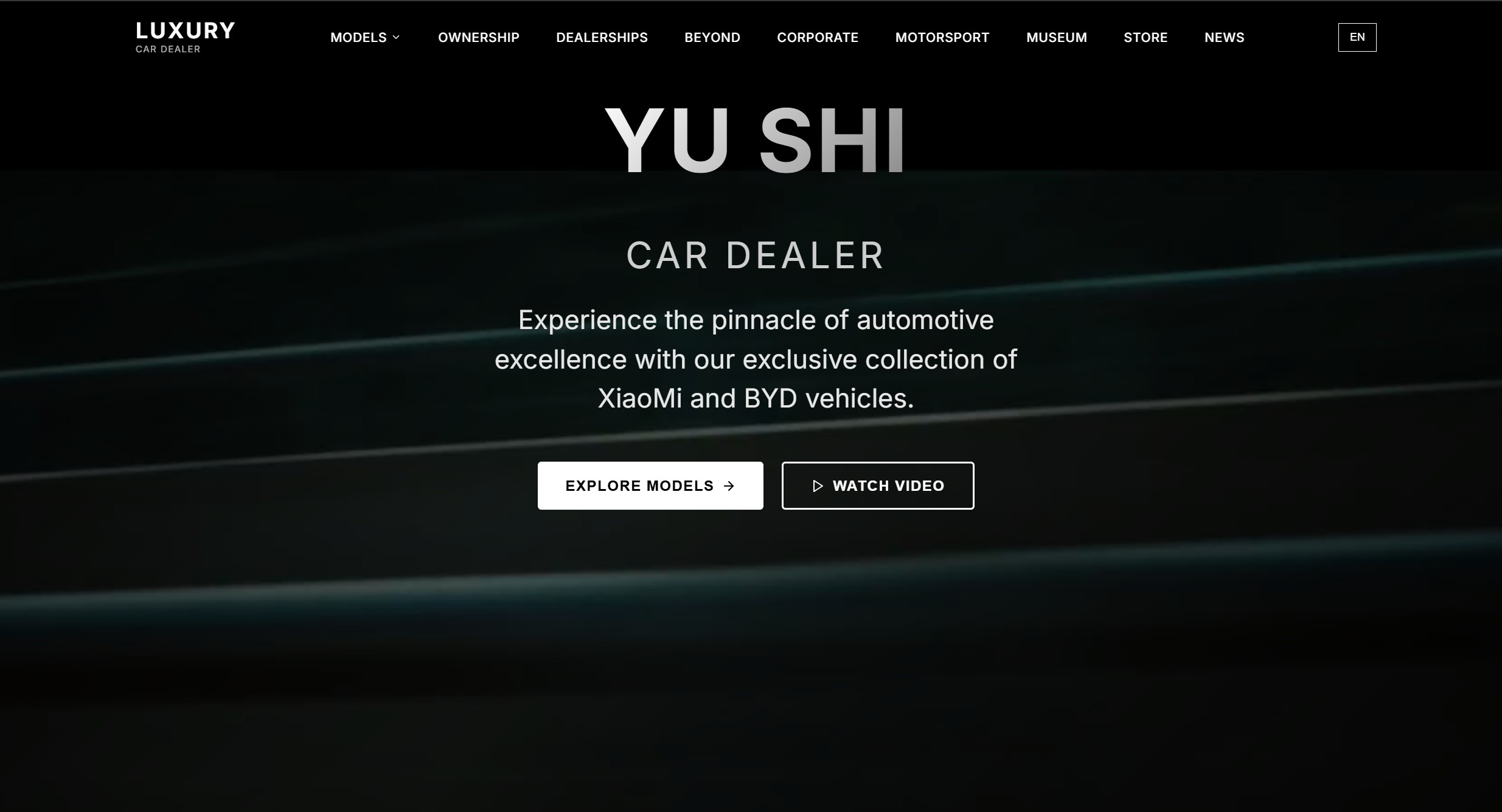 Yushi portfolio website